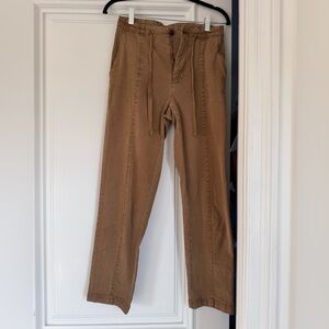 Alex Mill drawstring pant in washed twill hickory - 2